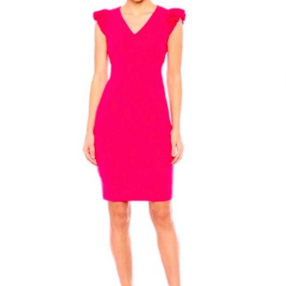 Calvin Klein Hot Pink Midi Dress